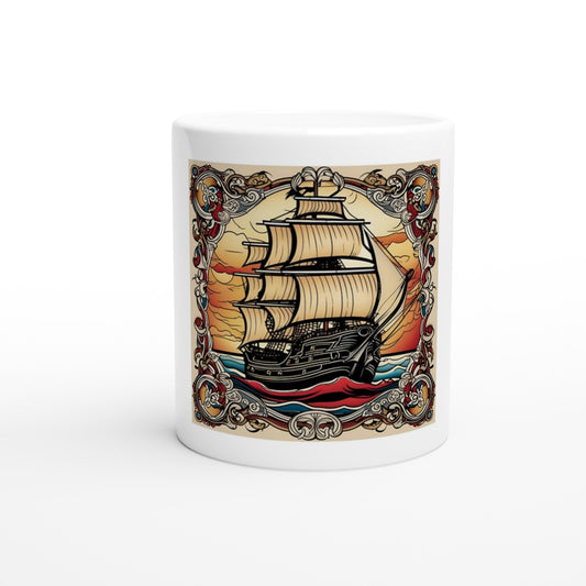 Ship 11oz Ceramic Mug - Balms Away LLC